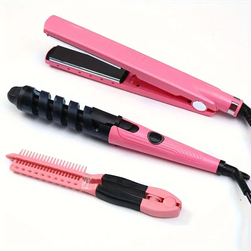 Kit plancha , rizadora y peine.