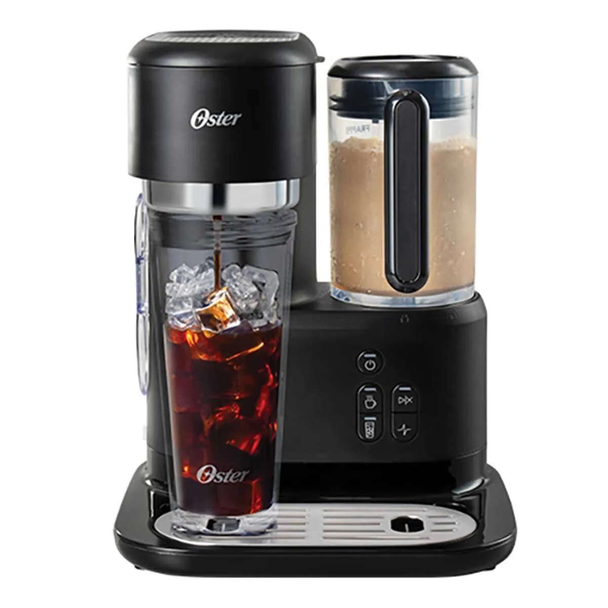 Cafetera frappé Oster® con Licuadora BVSTDC03B 3 en 1 Filtro Permanente.