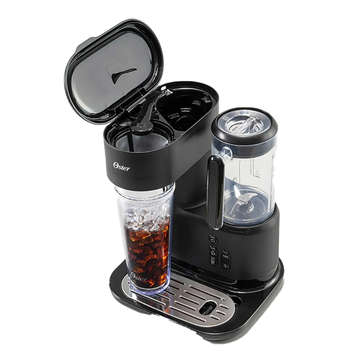 Cafetera frappé Oster® con Licuadora BVSTDC03B 3 en 1 Filtro Permanente.