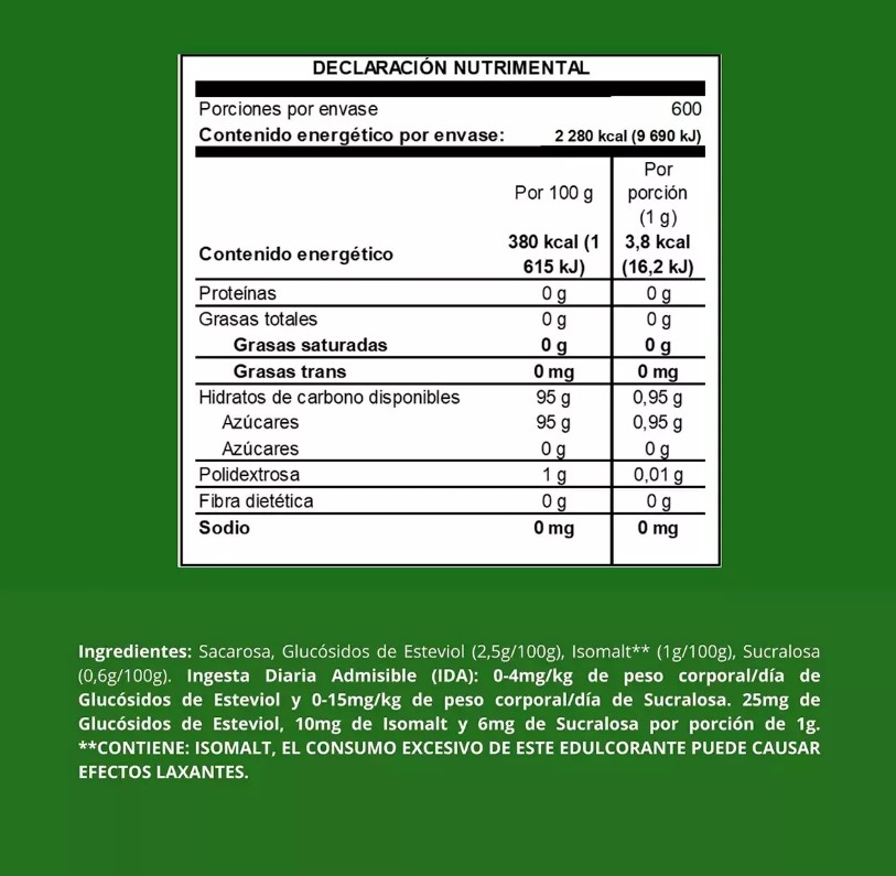 Svetia 600 Sobres De 1g Edulcorante Stevia Sustituto Azúcar