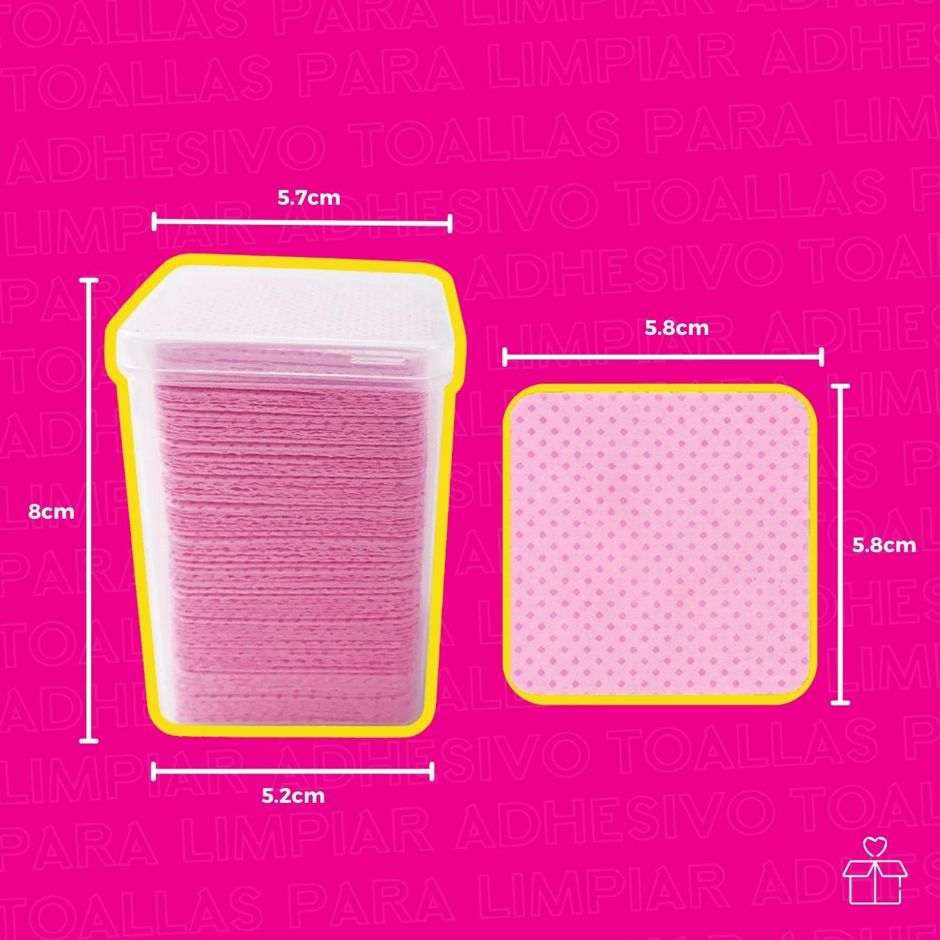 200pzs De Toallas Para Limpiar Adhesivo Extensiones Pestañas.