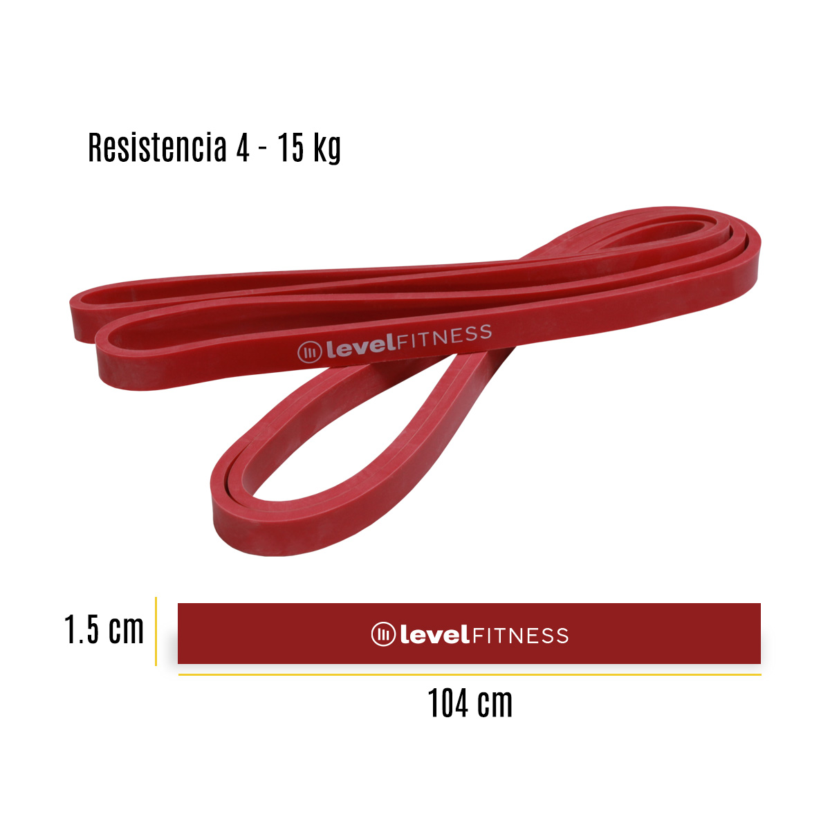 Banda De Resistencia Crossfit Pullups #2 Roja Success.