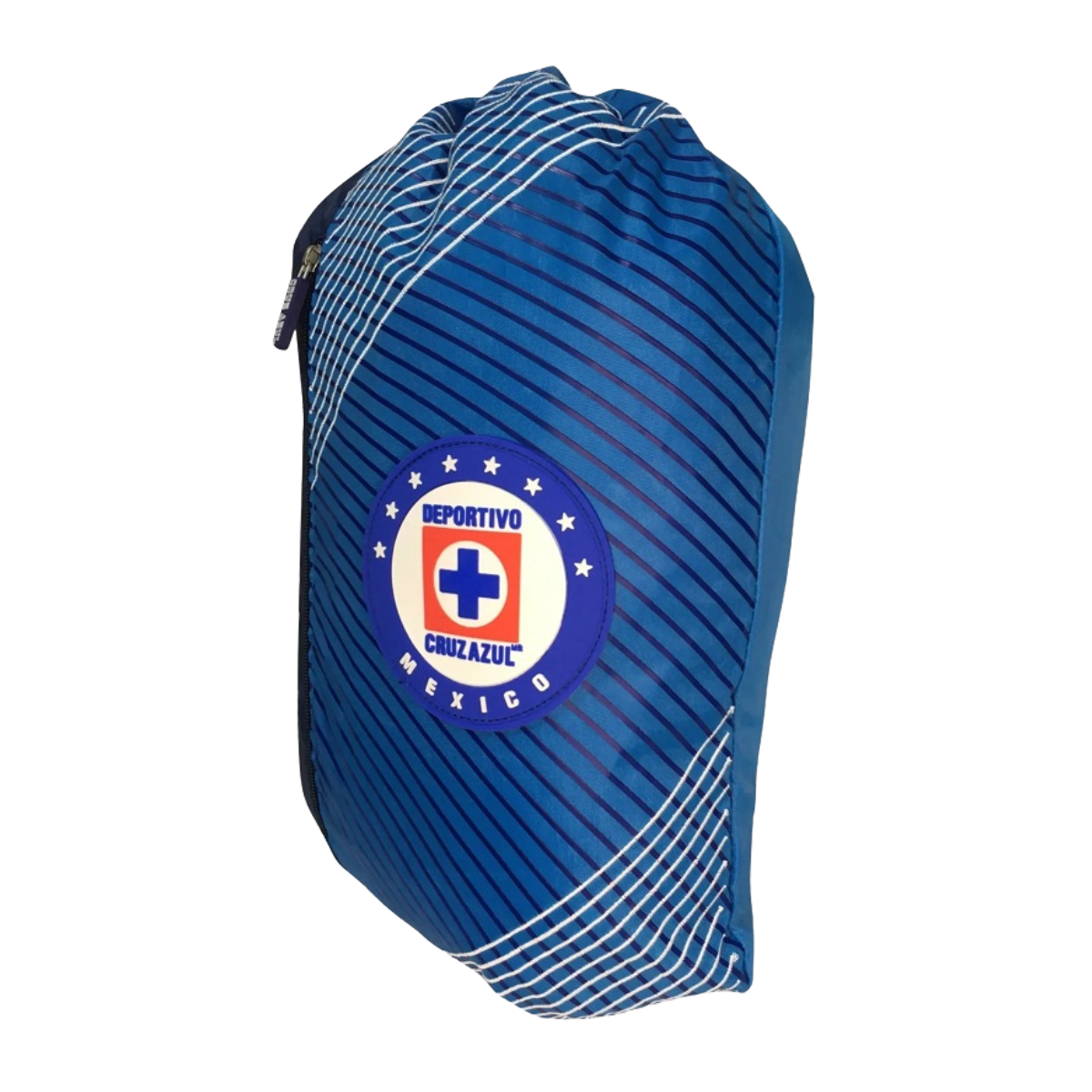 Kit Deportivo Club Cruz Azul con Morral y Balón del No. 05 Azul Claro Rayas