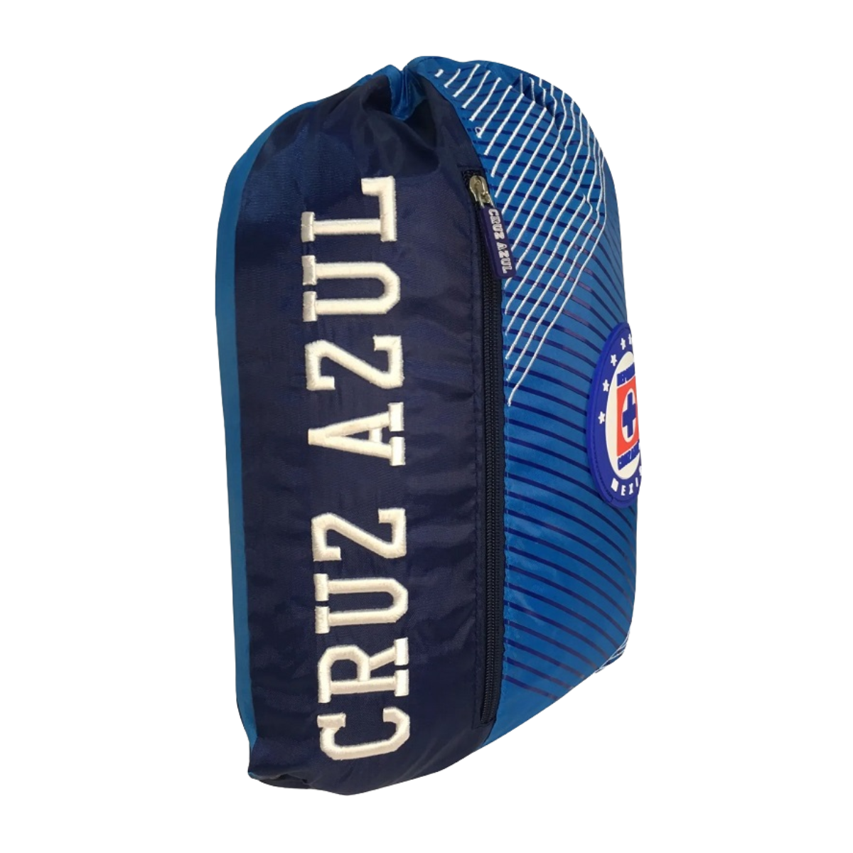 Kit Deportivo Club Cruz Azul con Morral y Balón del No. 05 Azul Claro Rayas