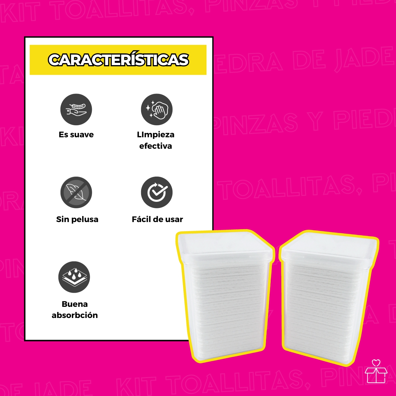 Kit Piedra Jade Pinzas Toallas Para Extensiones De Pestañas.