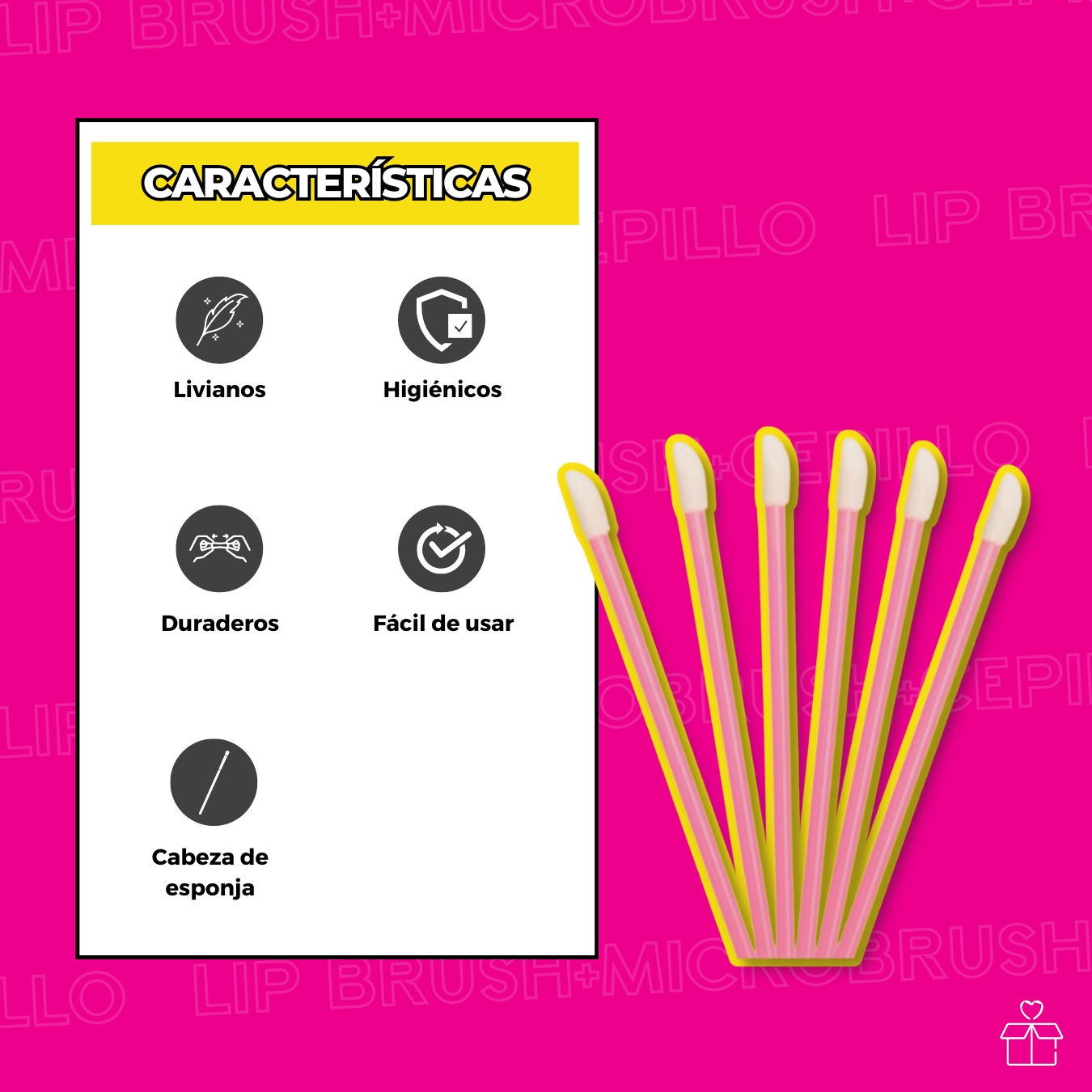100 Microbrush + 50 Lip Brush + 50 Cepillos Para Pestañas.
