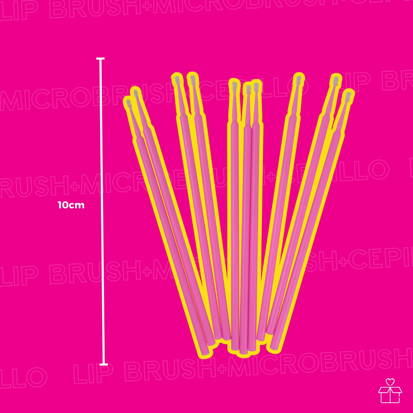 100 Microbrush + 50 Lip Brush + 50 Cepillos Para Pestañas.