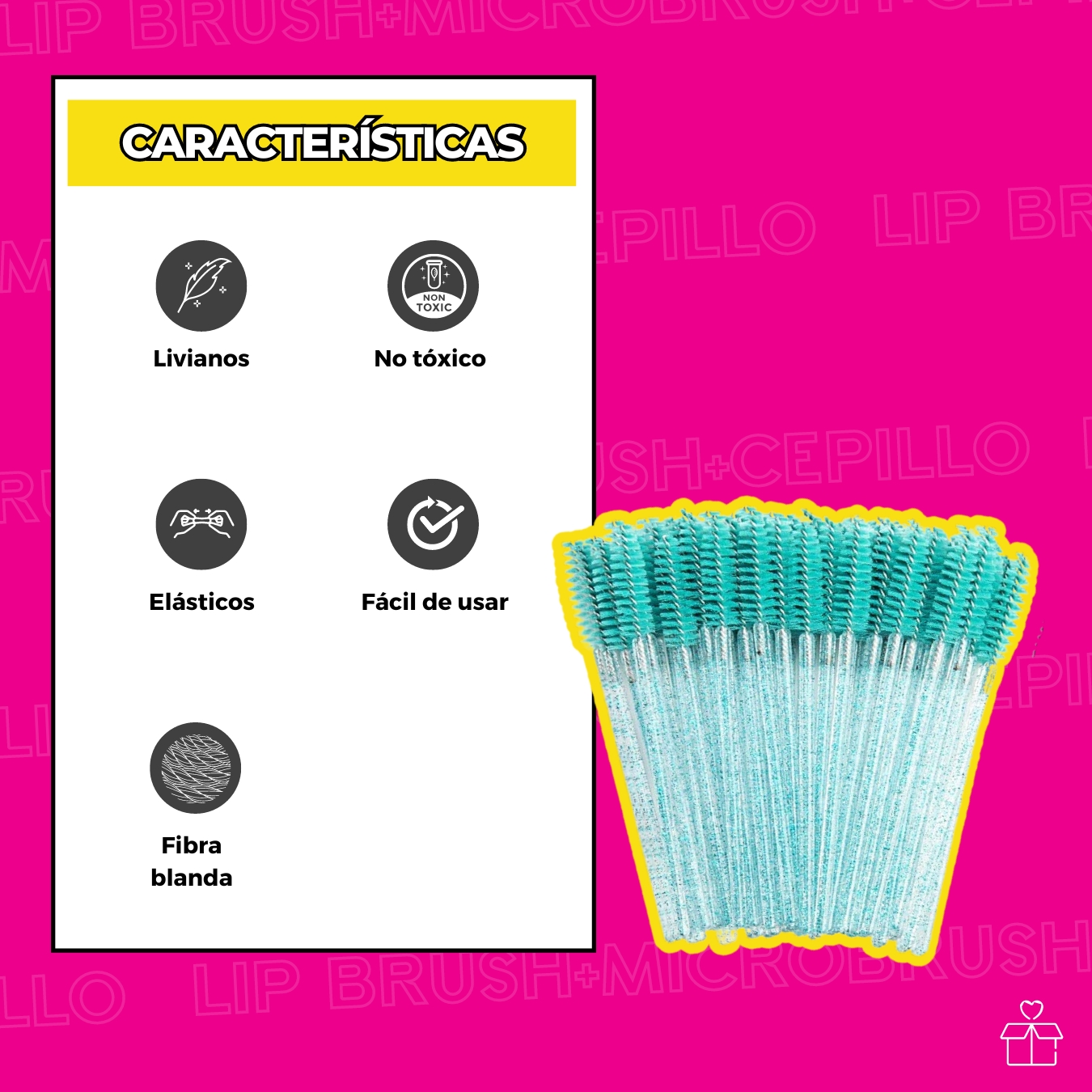 100 Microbrush + 50 Lip Brush + 50 Cepillos Para Pestañas.