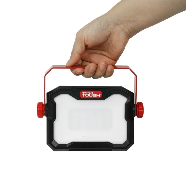 Lámpara De Trabajo Led Recargable De 1000 Lúmenes 40 Metros, Ajustable 360 Grados Marca Hyper Tough