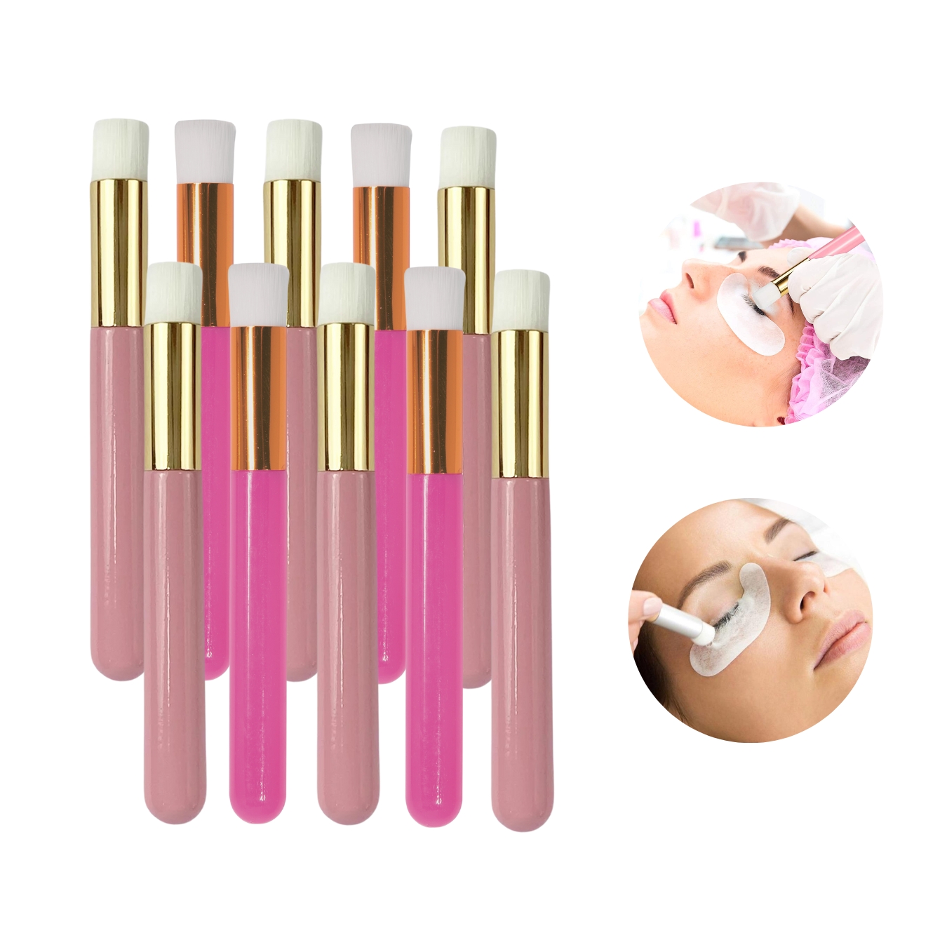 10 Brochas Para Limpiar Pestañas 1x1