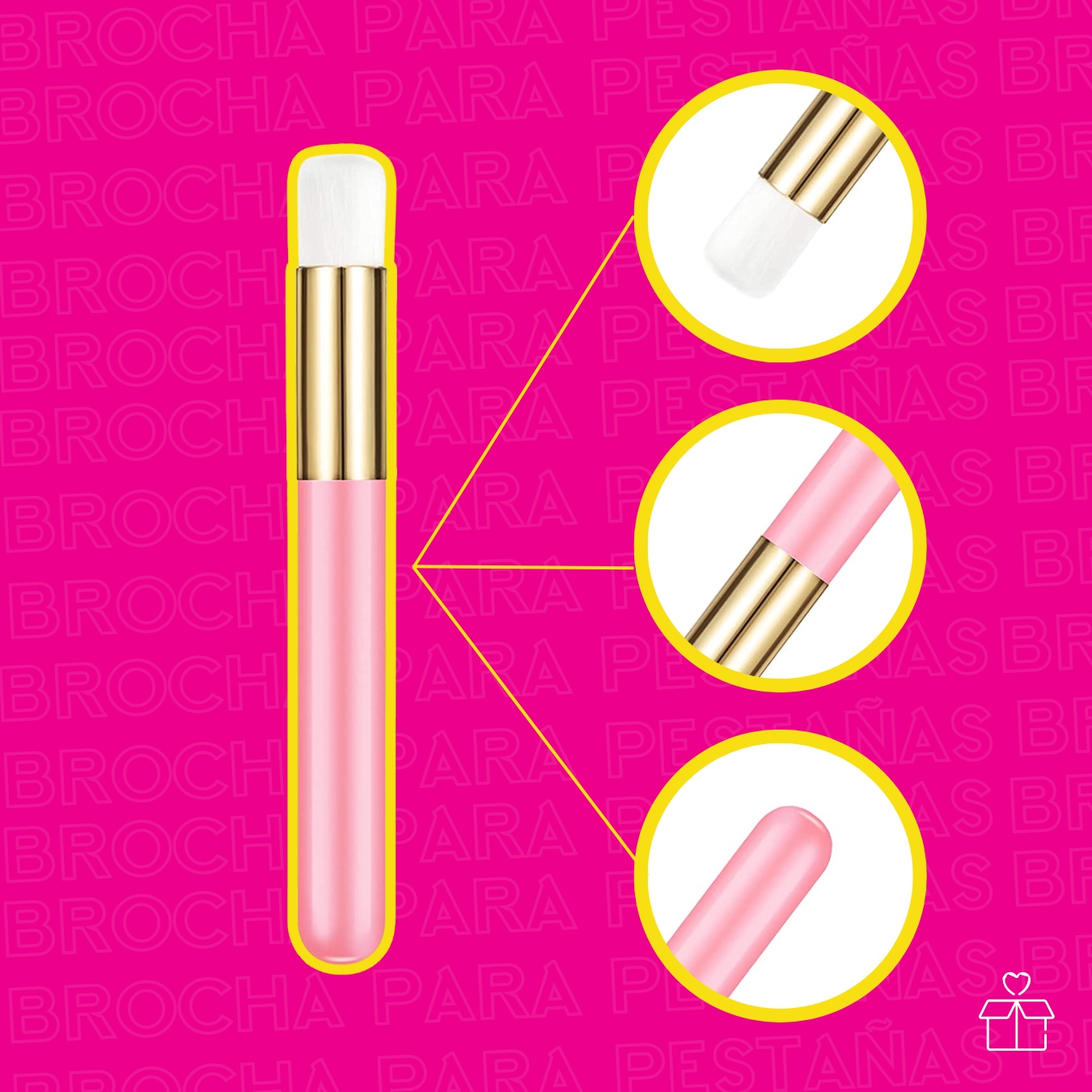 10 Brochas Para Limpiar Pestañas 1x1 .