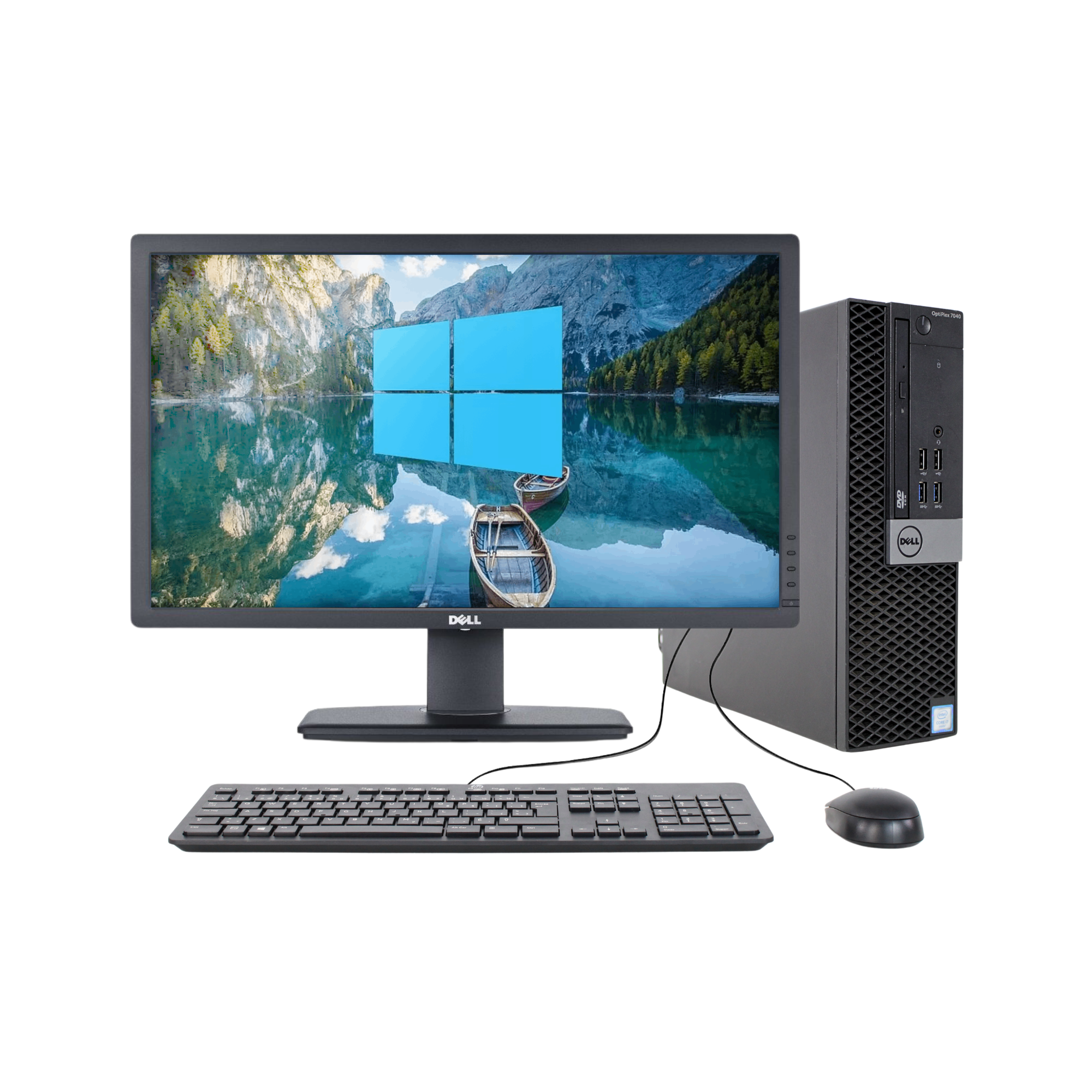 Dell Optiplex 7040 SFF | Intel Core i5 6ta | 8 GB RAM - 480 GB SSD | Monitor de 22 (Reacondicionado Grado A)