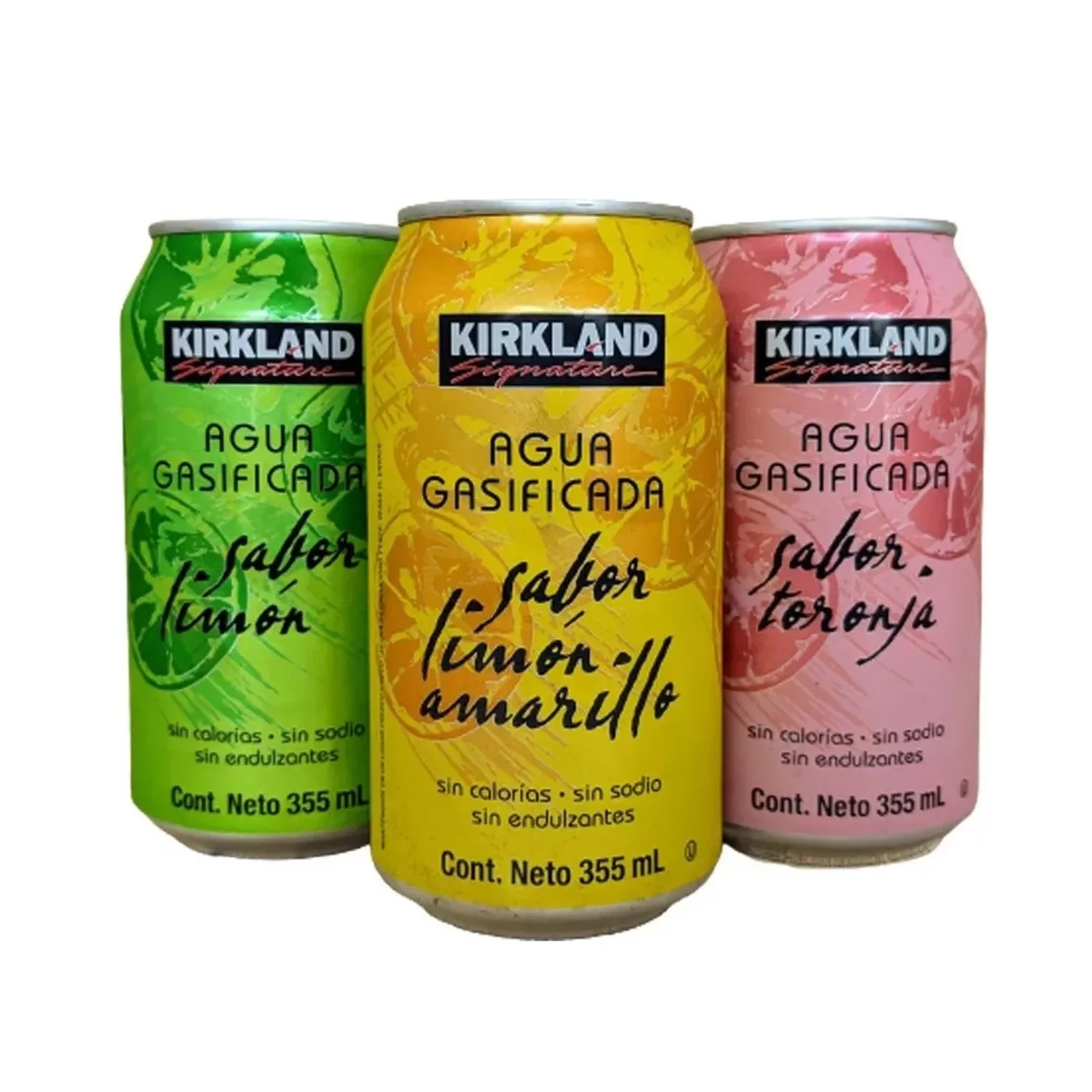 Agua Gasificada Sabores Surtidos Kirkland 12 Piezas.