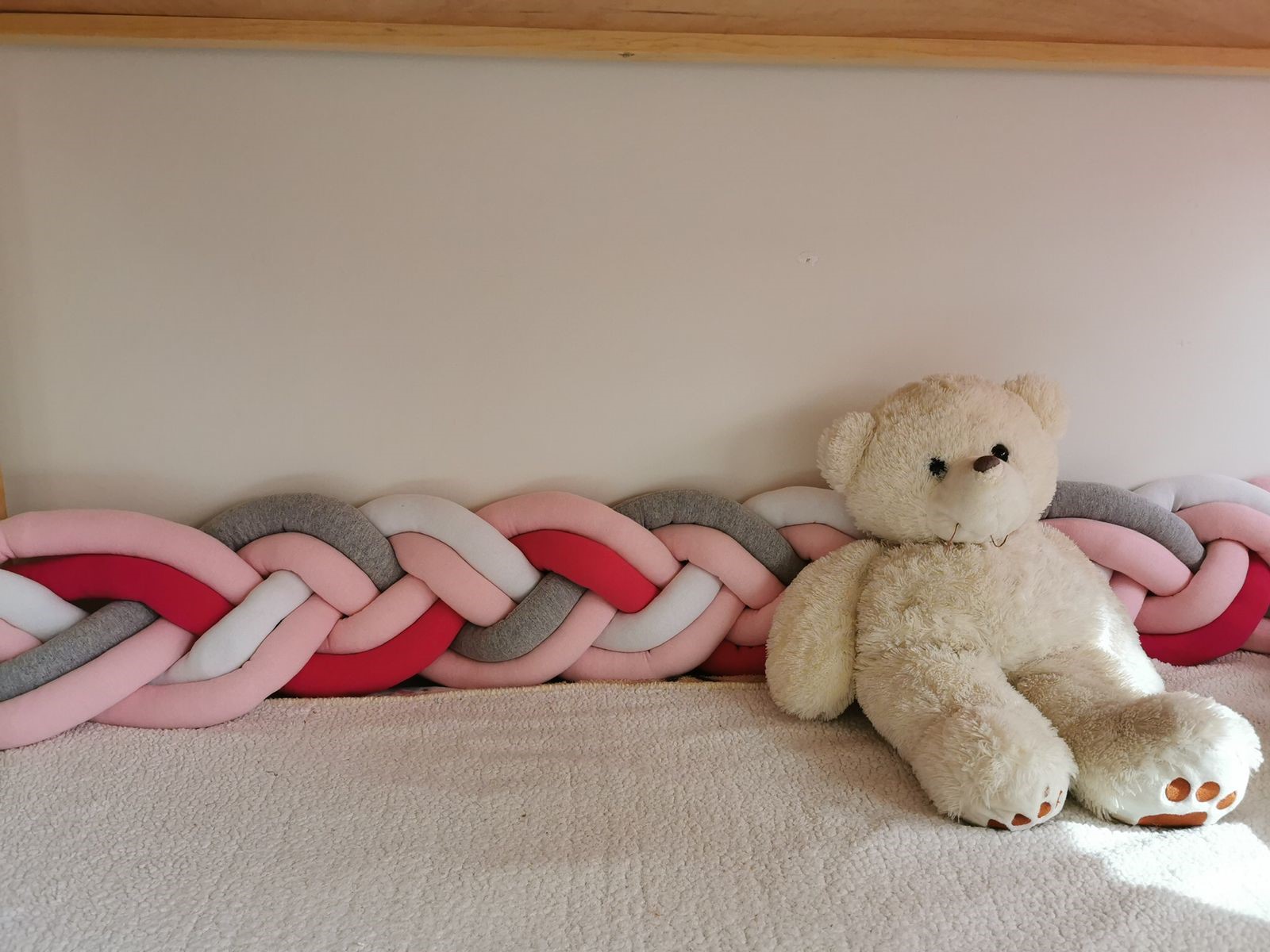 Protector de cuna bebe 6 tubos 4 mts protección