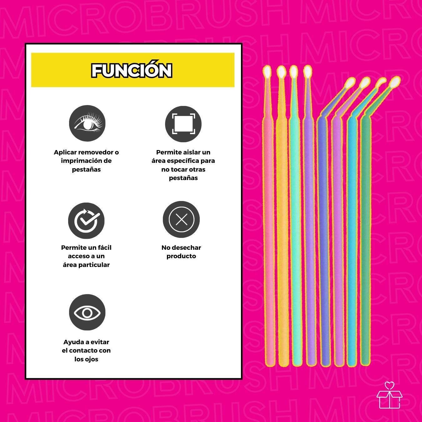 100 Piezas Microbrush Punta 2.5mm 2mm 1.5mm.