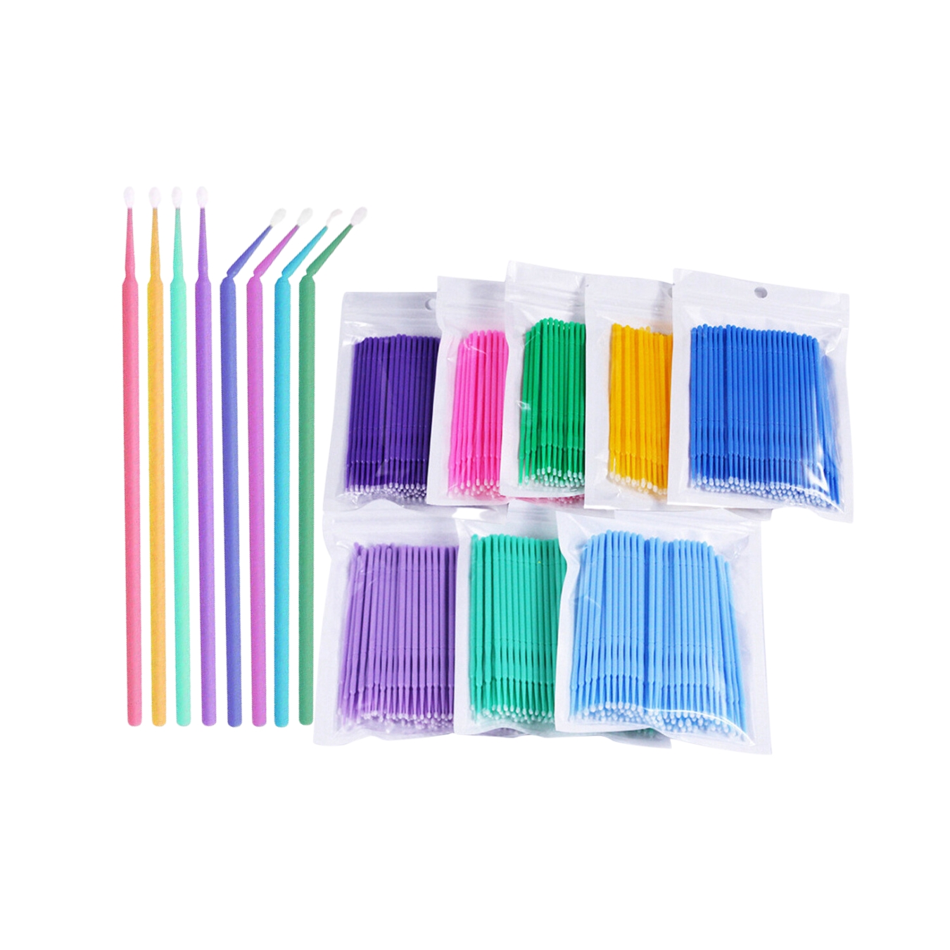 100 Piezas Microbrush Punta 2.5mm 2mm 1.5mm.