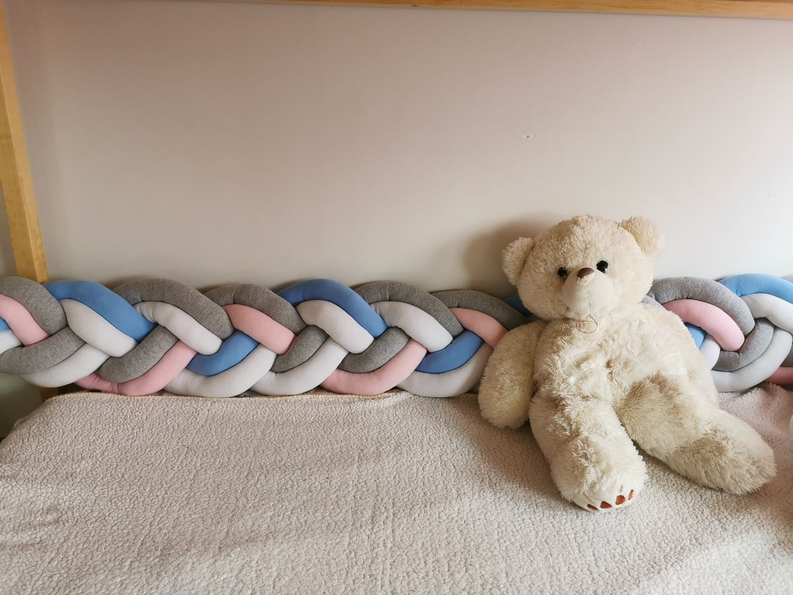 Protector de cuna bebe 6 tubos 4 mts protección