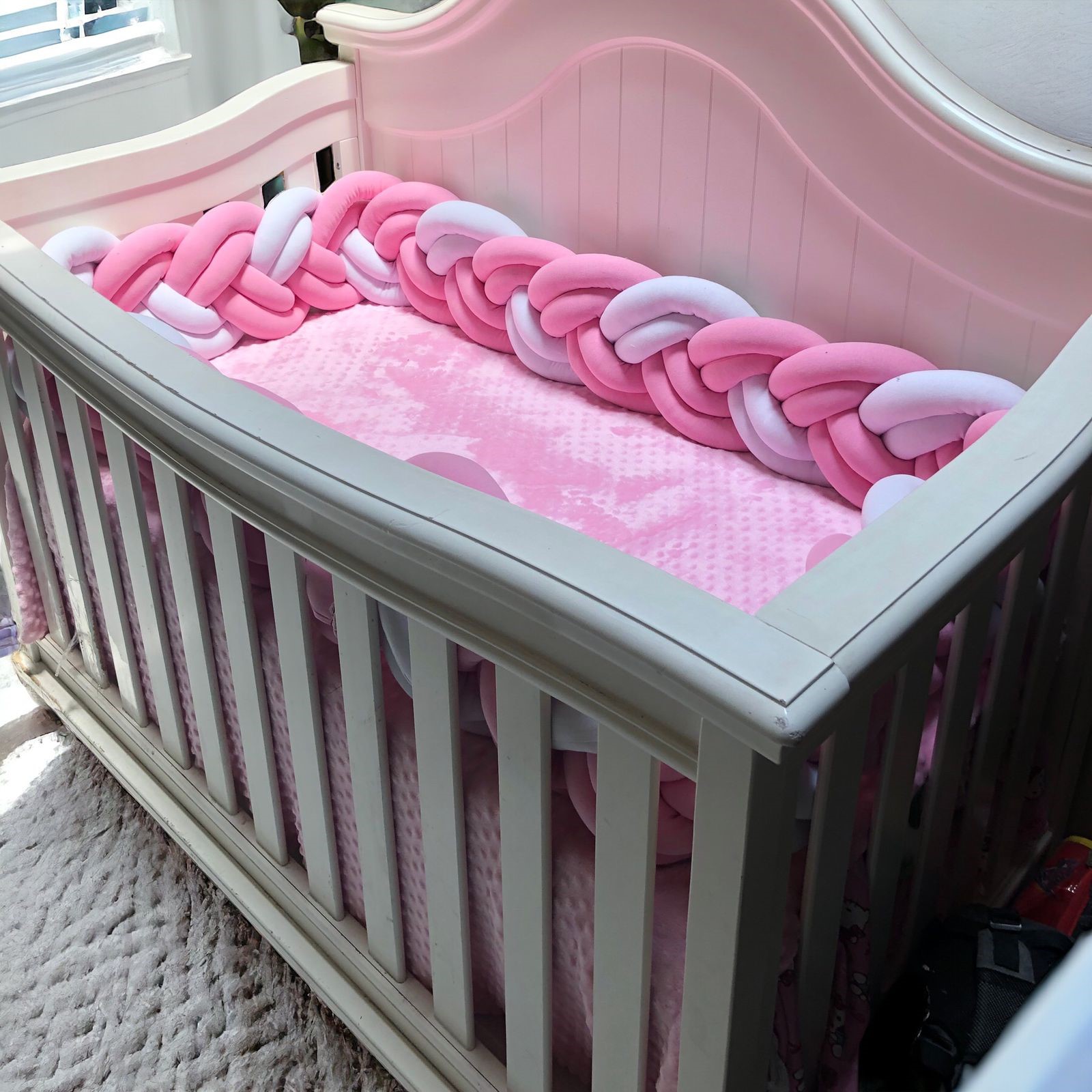 Protector de cuna bebe 6 tubos 4 mts protección