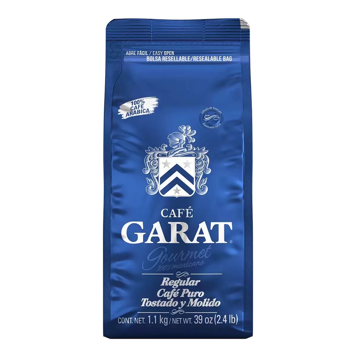 Café Molido Garat Gourmet 100% Arábica 1.1 Kg 100% mexicano
