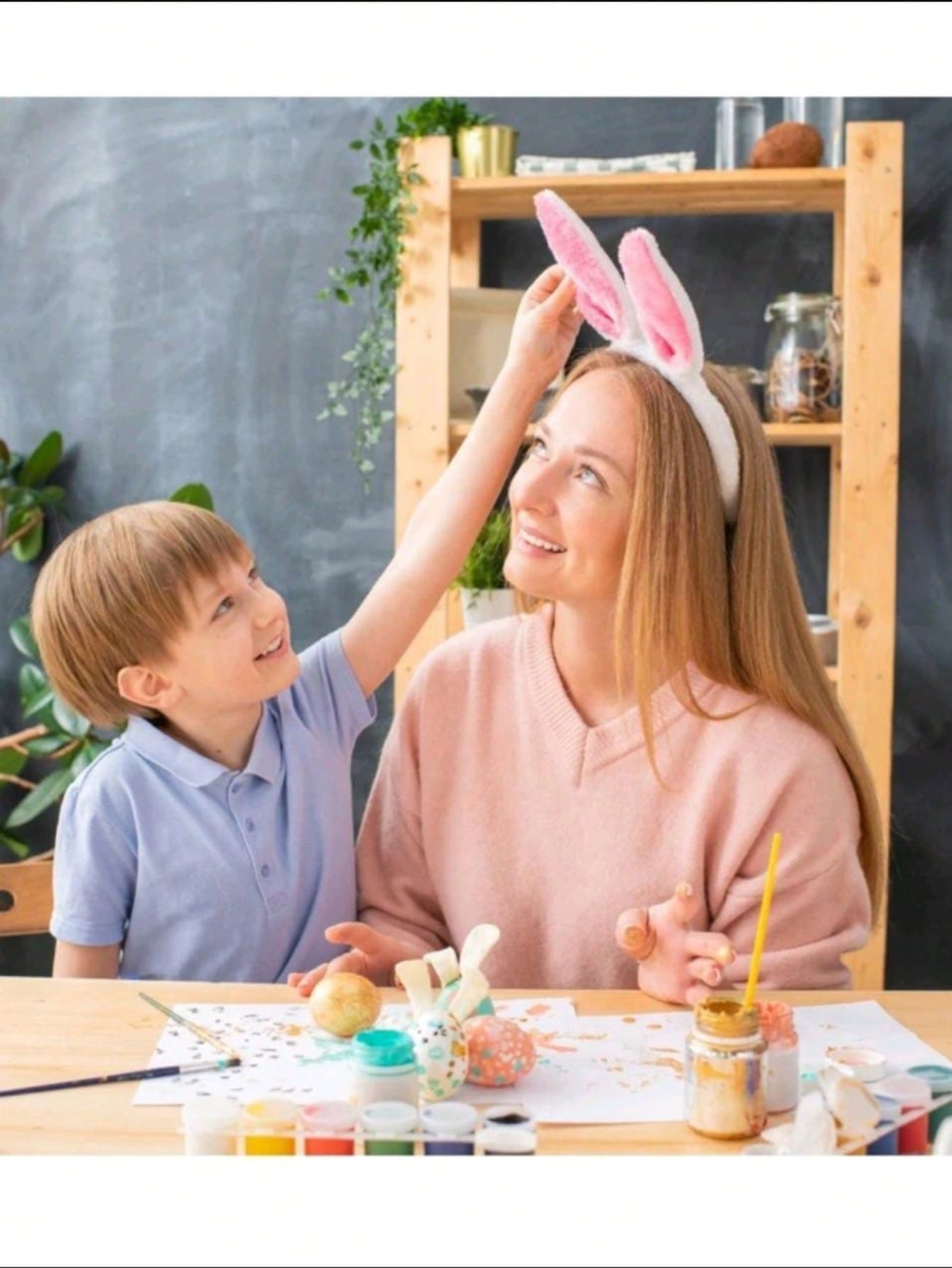 6 Diadema Orejas De Conejo Rosa Con Luz Led Fiesta Disfraz Batucada