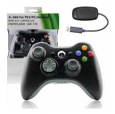 Control compatible con xbox 360 inalambrico color negro