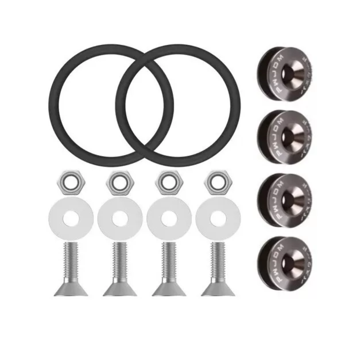 Sujetadores Facia Plano Tornillo Liga Bumper Fastener Gris Oscuro