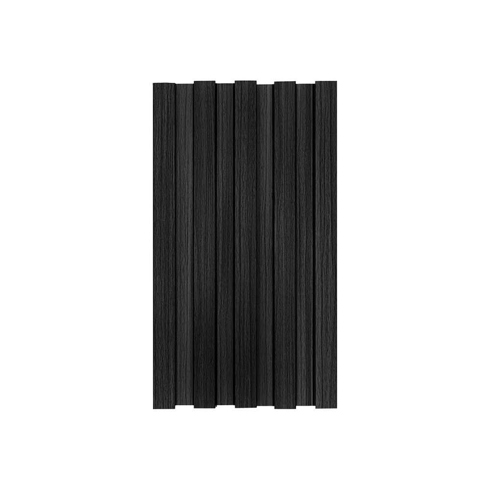 LAMBRIN DECORATIVO PREMIUM 3.4 M² 10 PZAS ESTILO MADERA COLOR NEGRO 