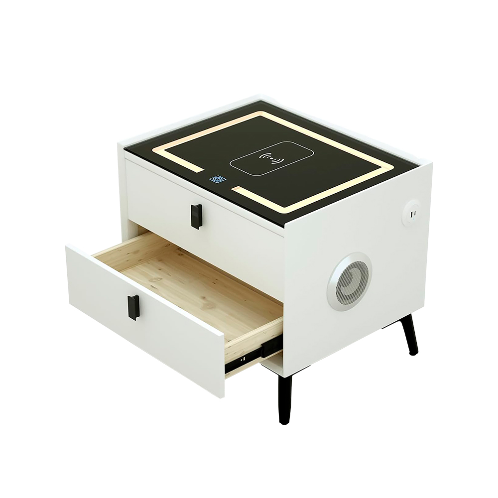 BURÓ CON CARGA INTELIGENTE COLOR BLANCO