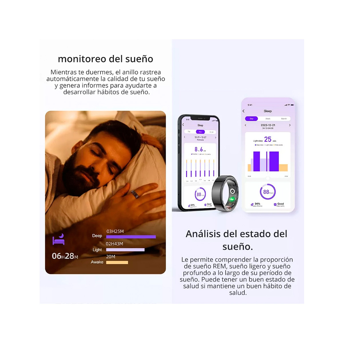 Anillo Inteligente Petukita Box RTw02 Multifunción Silver