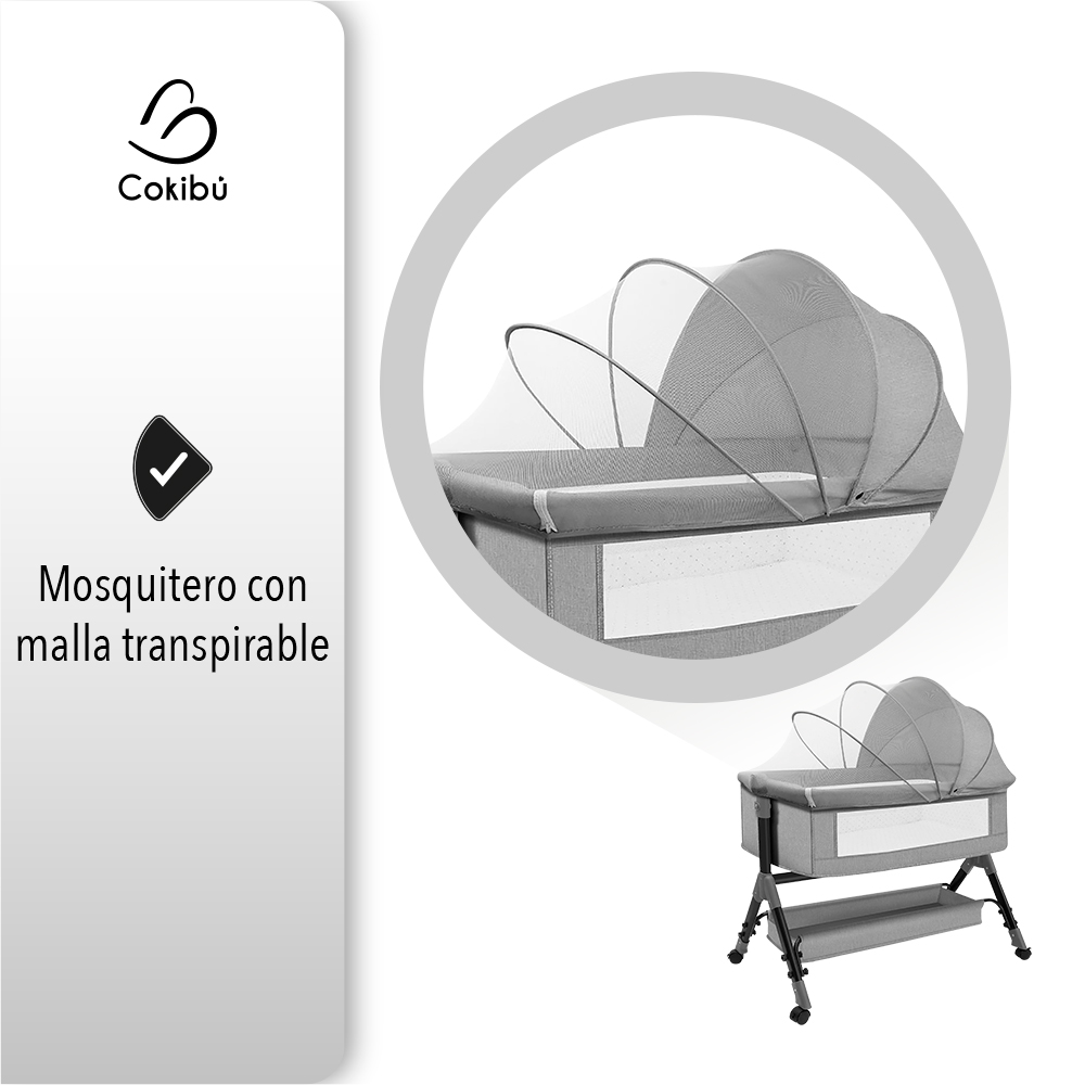 Cuna Moisés Para Bebé Con Mosquitero