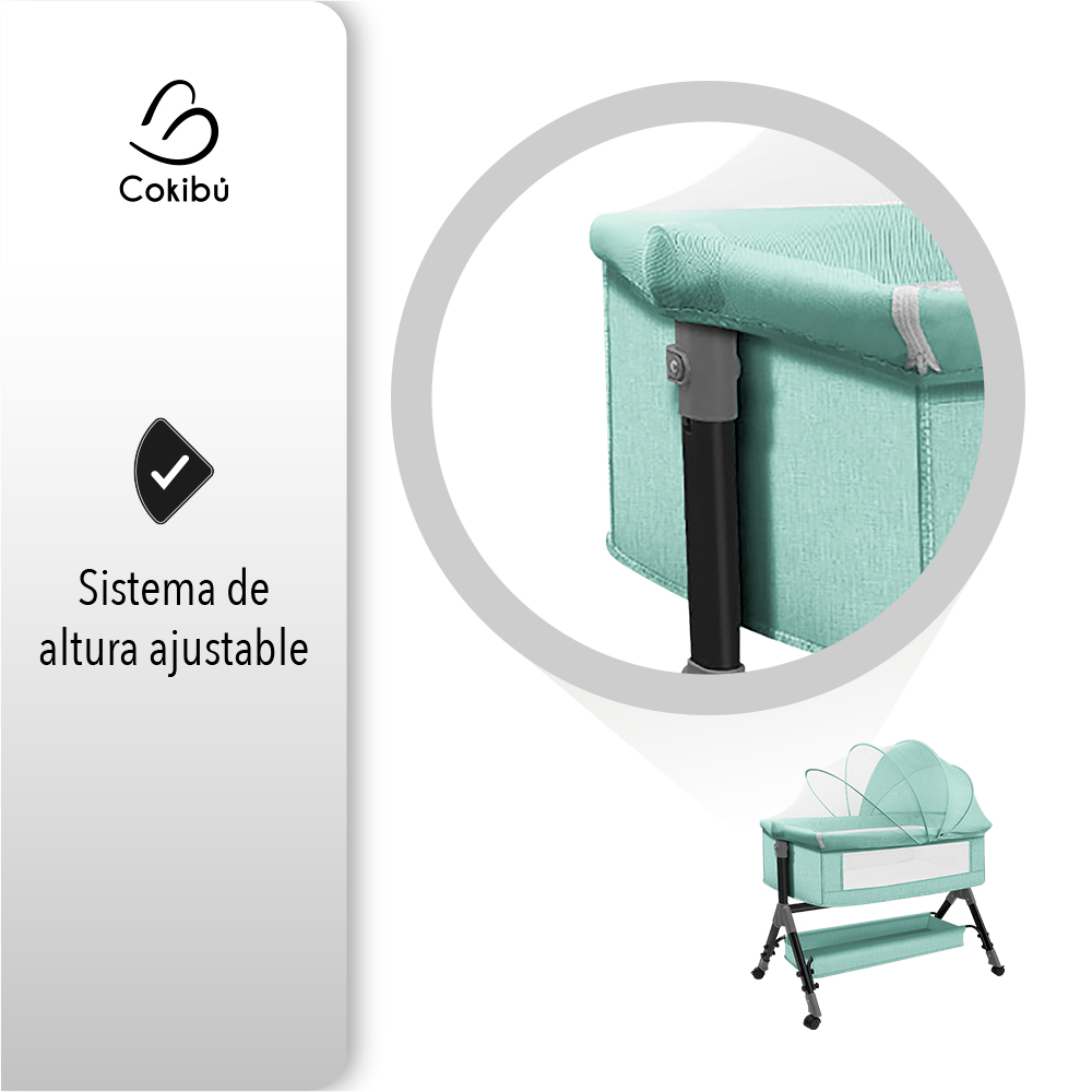 Cuna Moisés Para Bebé Con Mosquitero.