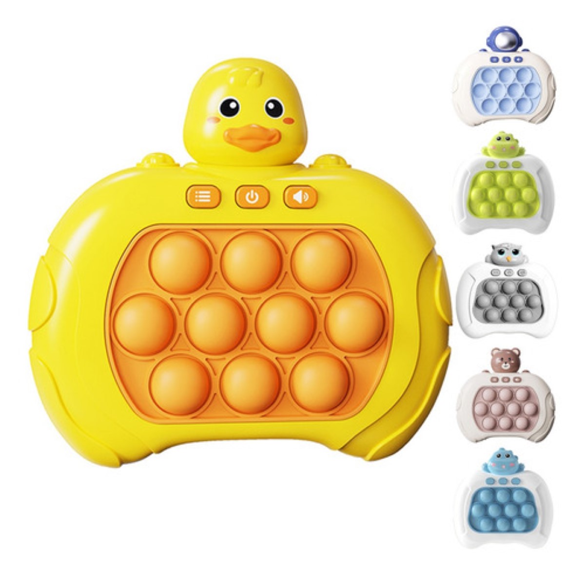 Juguete Quick Push Fidget Spinner Juguetes Antiestres Amarillo Pato