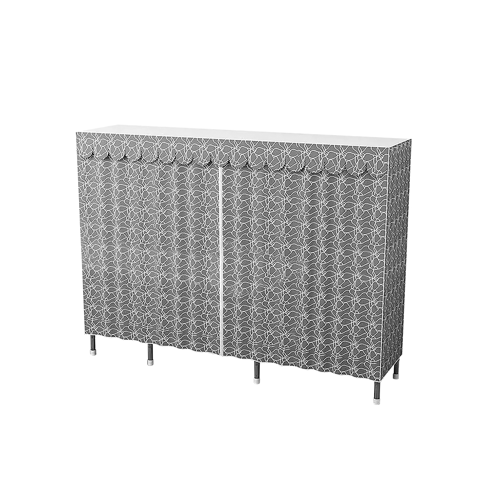 CLOSET ARMABLE 1.65 M COLOR GRIS CON GRECA.