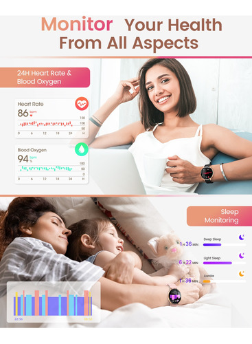 Smartwatch Para Mujer Dekelife Reloj Inteligente Deportivo