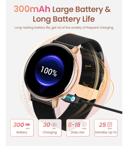 Smartwatch Para Mujer Dekelife Reloj Inteligente Deportivo