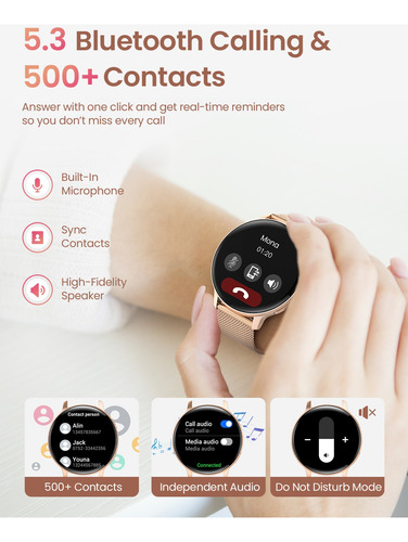 Smartwatch Para Mujer Dekelife Reloj Inteligente Deportivo