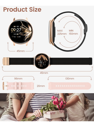 Smartwatch Para Mujer Dekelife Reloj Inteligente Deportivo