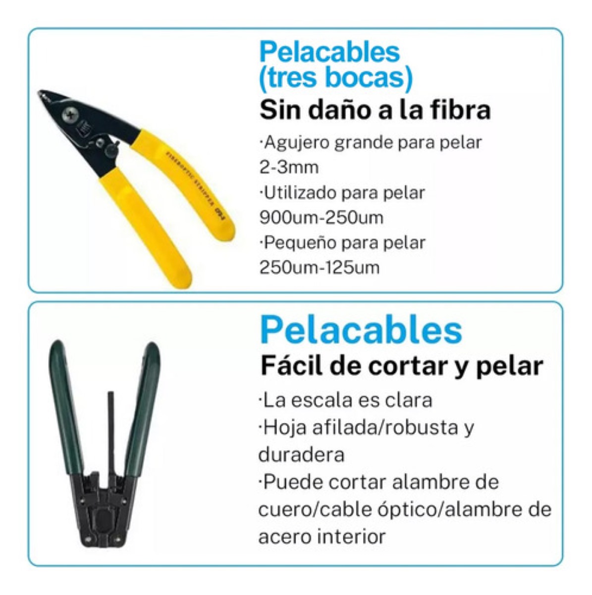 "Kit De Fibra Optica De Herramientas Ftth Medidor De Potencia 12 pz "
