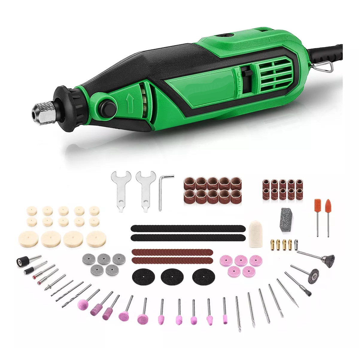 Mini Taladro Mototool Esmeril  Accesorios 210 Piezas