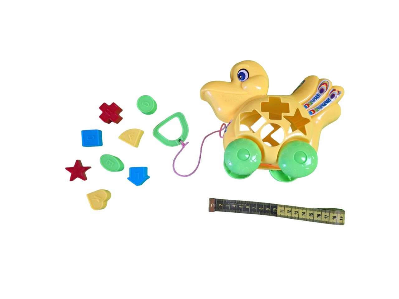 Juguetes Para Bebes Animal Didáctico Con Bloques De Encaje Color Amarillo