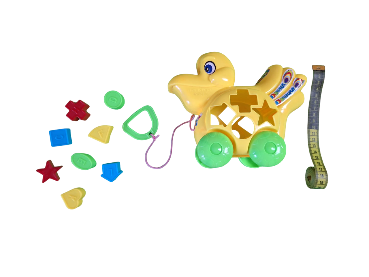 Juguetes Para Bebes Animal Didáctico Con Bloques De Encaje Color Amarillo