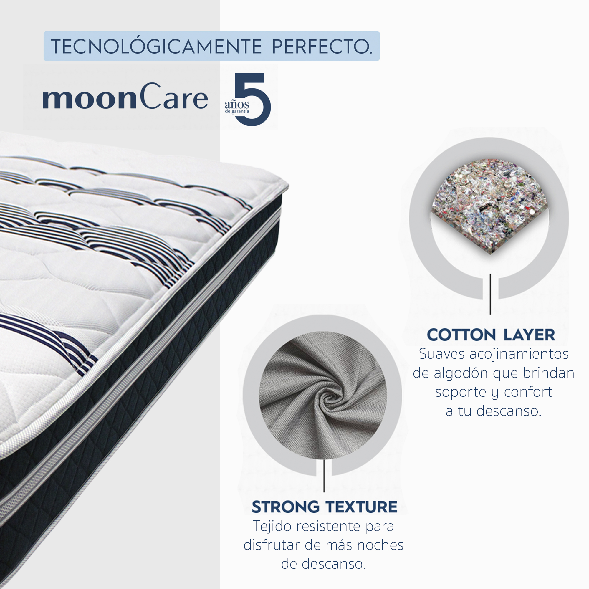 Colchón King Restonic Sally Mooncare.