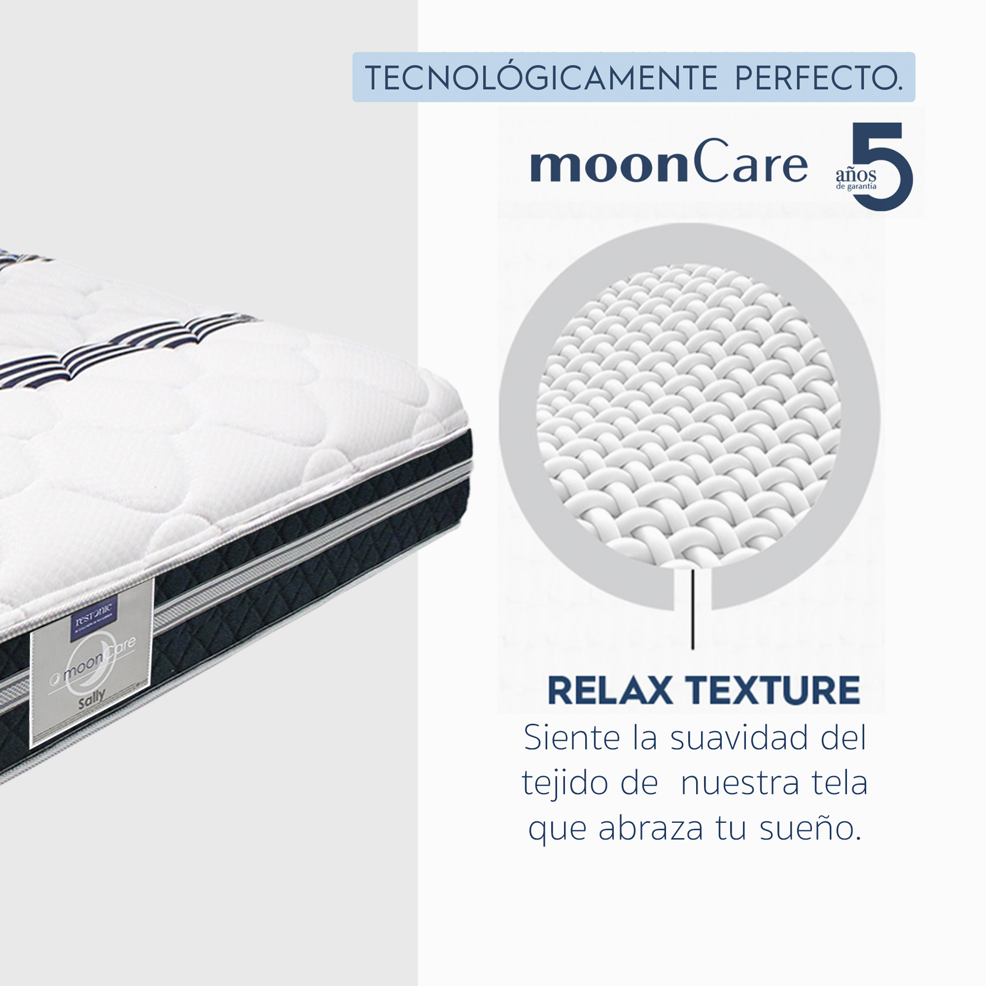 Colchón King Restonic Sally Mooncare.