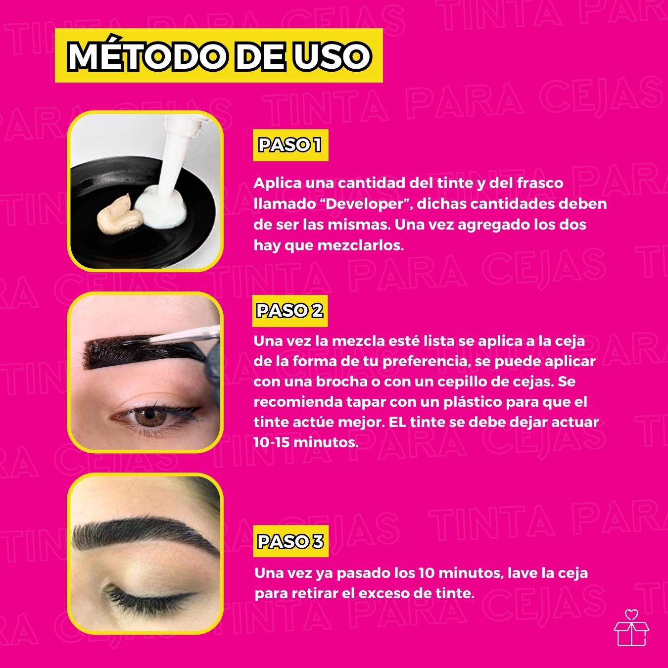 Pigmento Para Cejas Y Pestañas Profesional Indeleble Iconsig Café Oscuro.