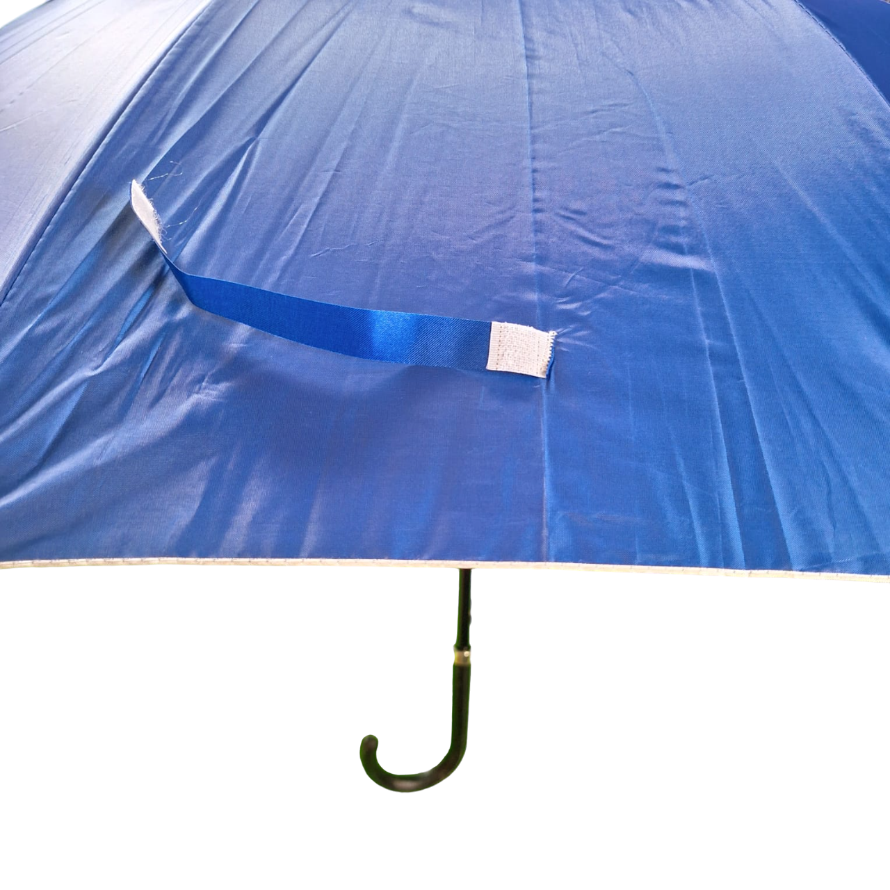 Sombrilla Paraguas Color Azul Extra Grande Reforzada De 8 Varillas