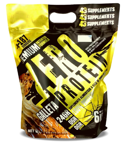Proteina 43 Supplements Zero 6 Kg 187 Serv Galleta.