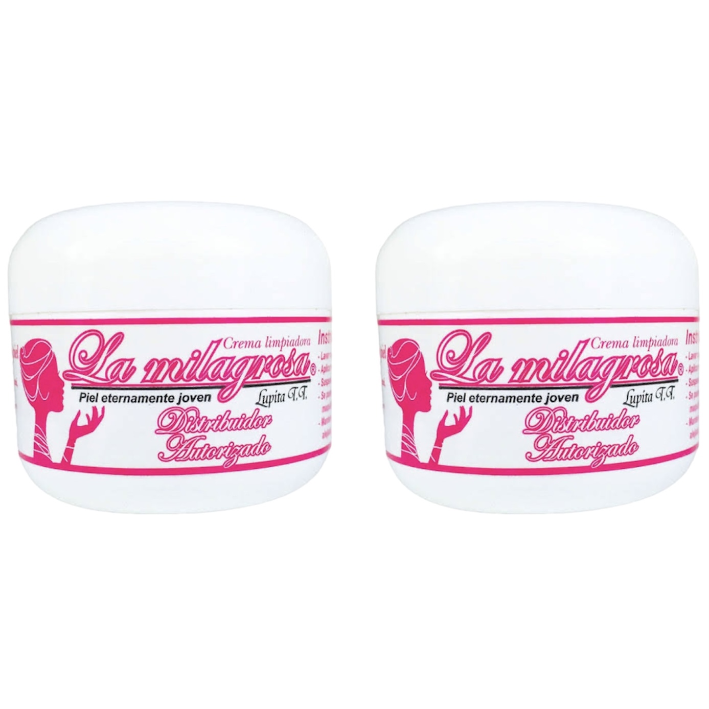 Crema La Milagrosa Paquete de 2 Cremas Regeneradoras, crema de limpieza, piel, manchas, espinillas, acné, cicatrices