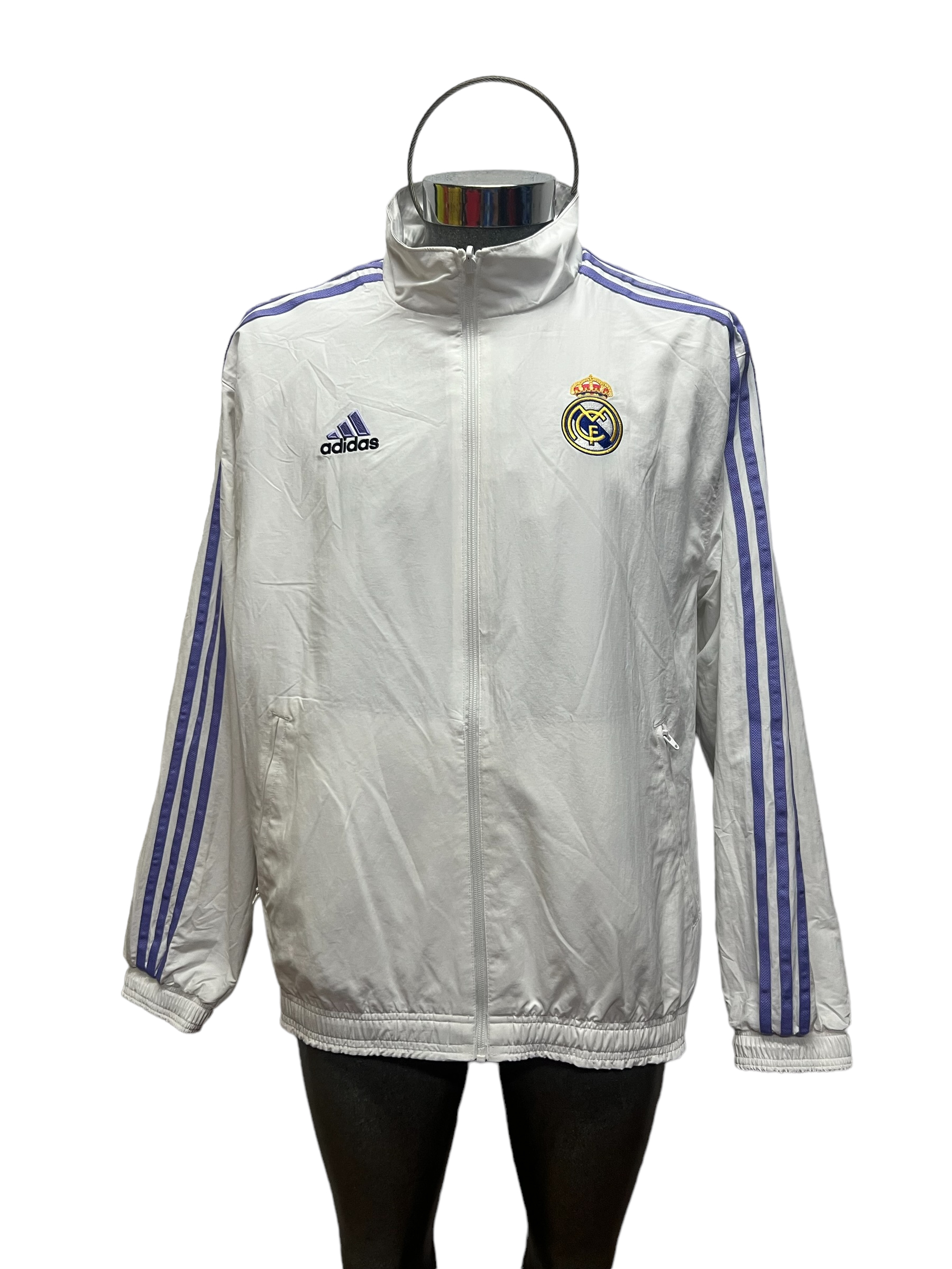 Chamarra Original Adidas doble vista del Real Madrid de España HT6458