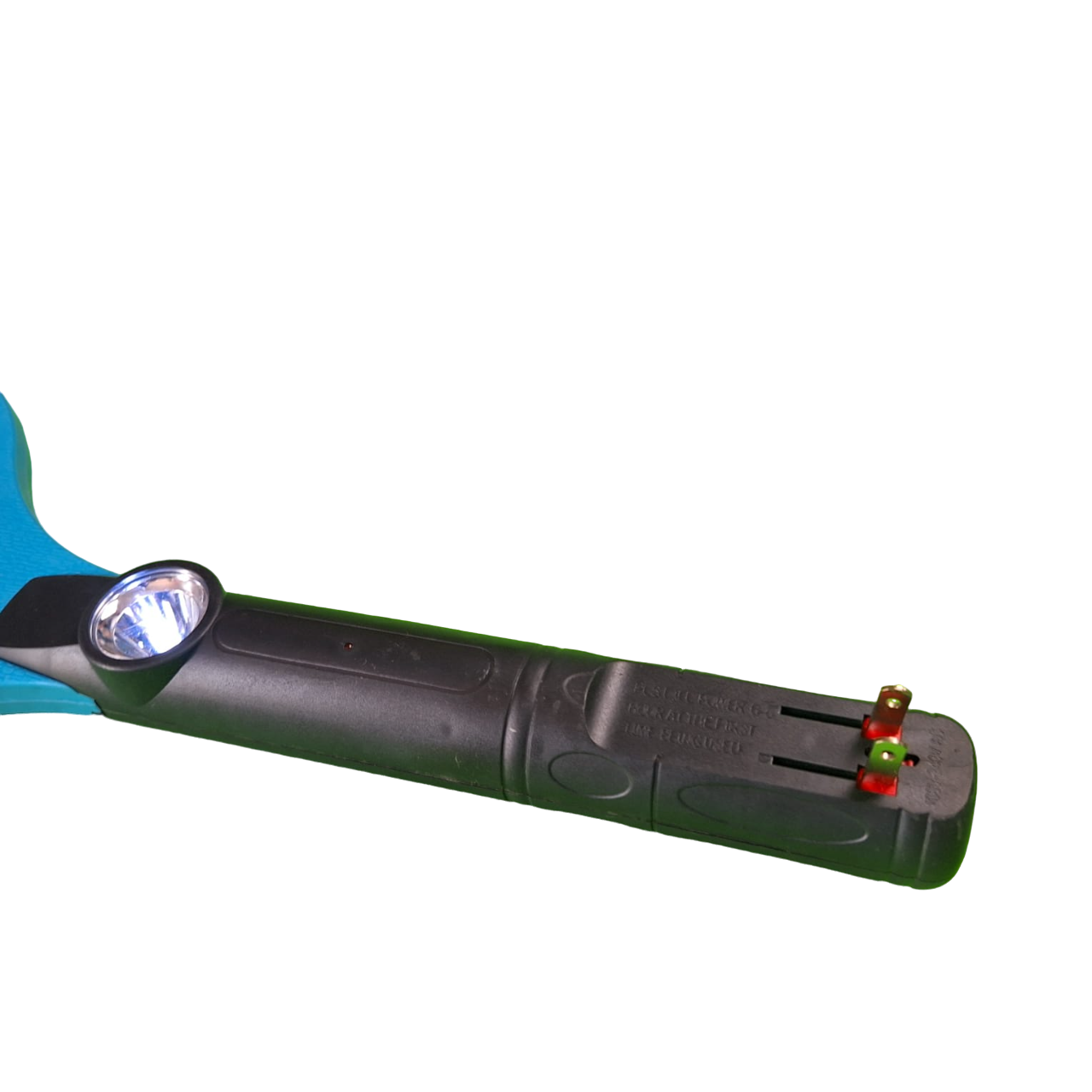 Raqueta Eléctrica Mata Moscas Mosquitos Recargable Color Azul Con Luz Led