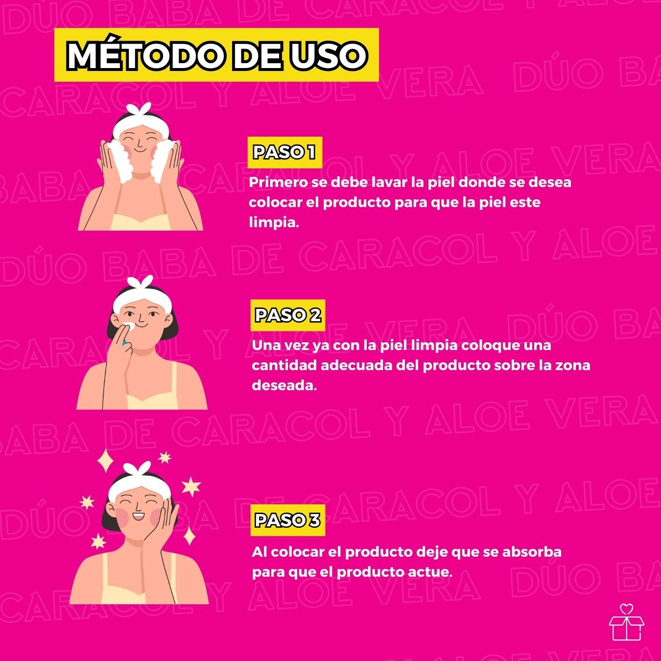 Gel Aloe Vera Y Baba Caracol Hidratante.